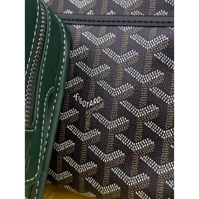 Клатч сумка Goyard Paris шкіряна чоловіча сумка Гоярд барсетка сірчана месенджер Гоярд білий