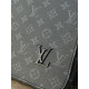 Сумка Louis Vuitton чоловіча велика сумка Лв чорна шкіряна сумка Луї Вітон спортивна барсетка сумка Лв