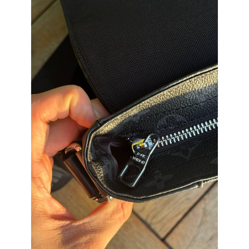 Сумка Louis Vuitton чоловіча велика сумка Лв чорна шкіряна сумка Луї Вітон спортивна барсетка сумка Лв