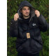 Пуховик Stussy 800 fit чоловічий чорний пуховик з сірим Стуссі чоловіча чорна куртка Стусі пуховик Stusy зимовий