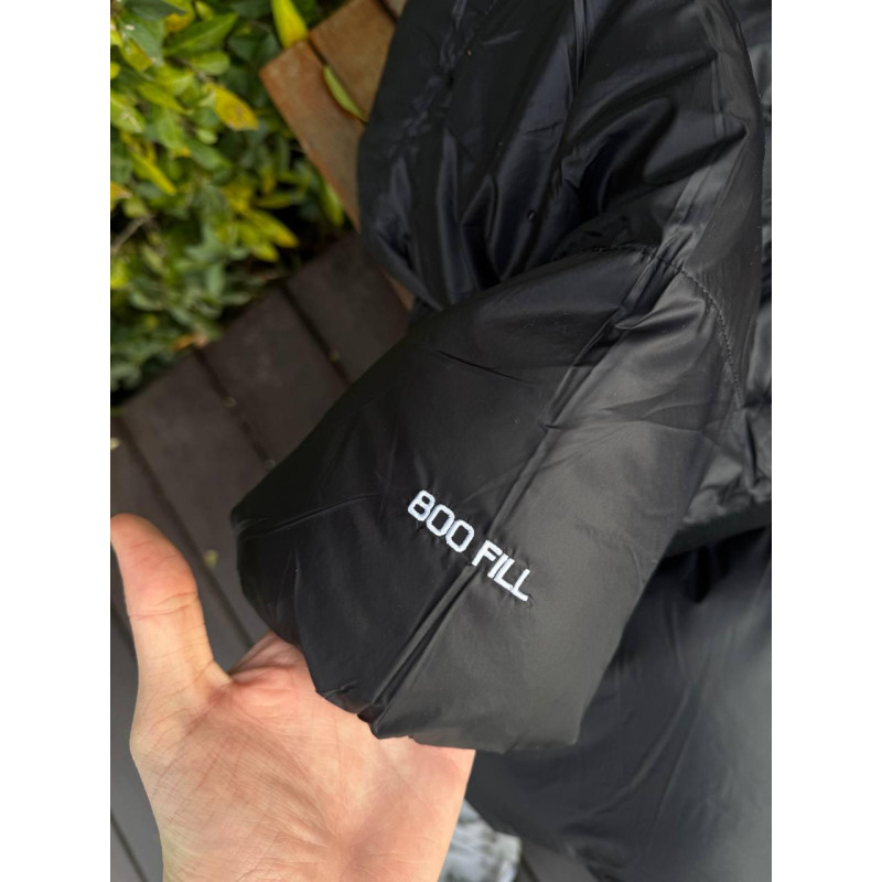 Пуховик Stussy 800 fit чоловічий чорний пуховик з сірим Стуссі чоловіча чорна куртка Стусі пуховик Stusy зимовий
