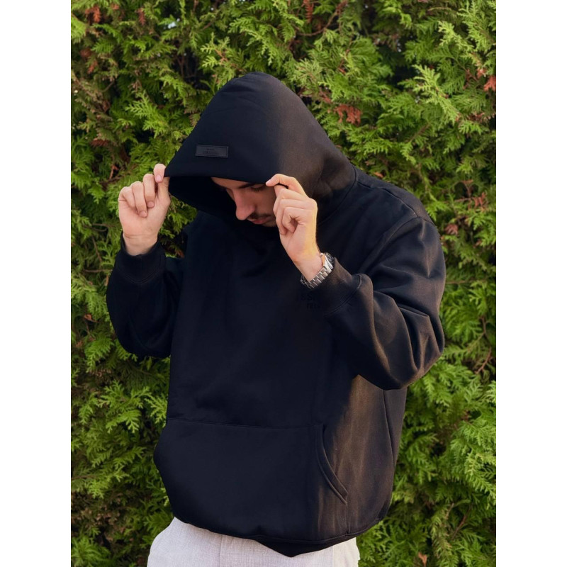 Худі Essentials FOG чоловічі Ессеншіалс чорні спортивні зимові худі на Флісі Ессеншіалс спортивне ФОГ