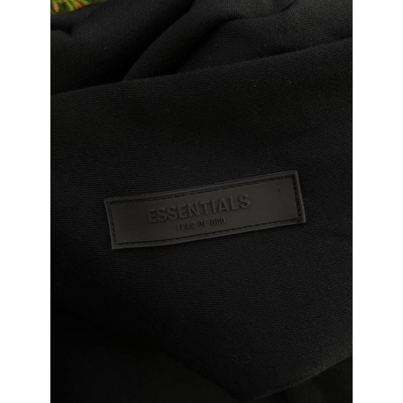 Худі Essentials FOG чоловічі Ессеншіалс чорні спортивні зимові худі на Флісі Ессеншіалс спортивне ФОГ