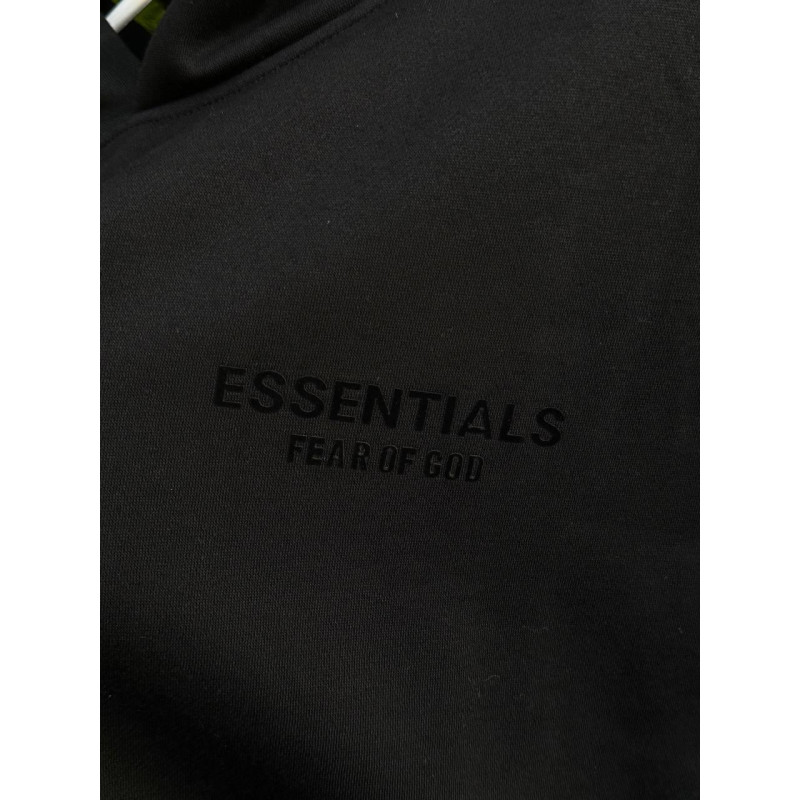 Худі Essentials FOG чоловічі Ессеншіалс чорні спортивні зимові худі на Флісі Ессеншіалс спортивне ФОГ