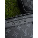 Сумка Louis Vuitton чоловіча чорна сумка Лв спортивна шкіряна сумка Луї Вітон шкіряна чоловіча LV