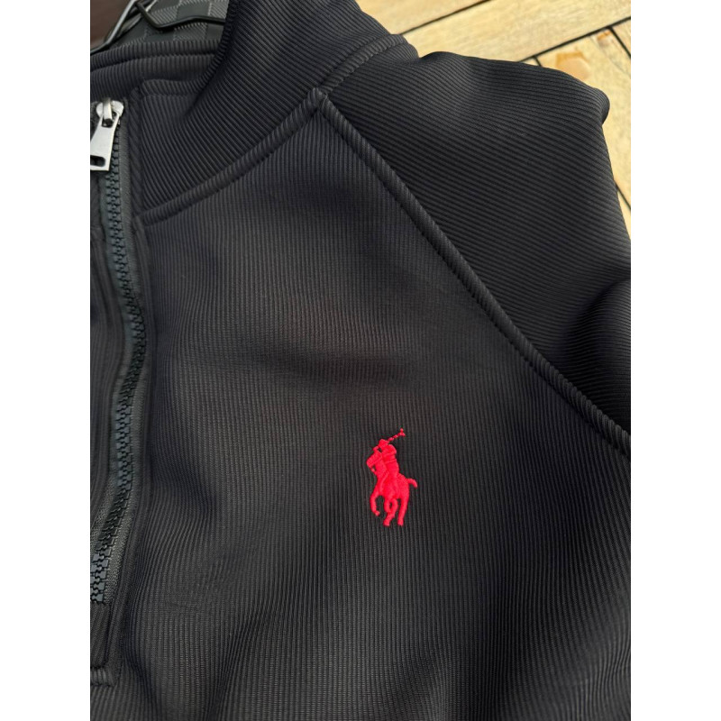 Напівзамок Polo Ralph Lauren чоловічий 1/3 зип Поло Ральф Лоурен чорний спортивний напівзамок Поло чоловічий Polo 1/3 зіп хвді біл