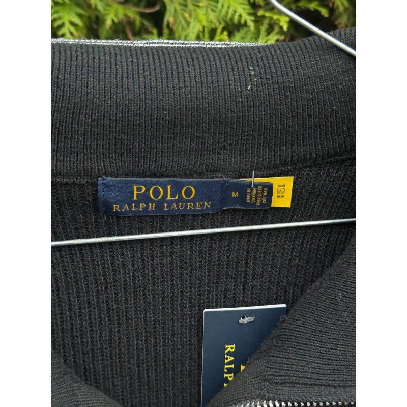 Кардиган Поло Ральф Лоурен черный мужской кардиган спортивный Polo Ralph Lauren черный Зипка Поло
