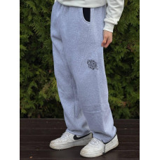Брюки Mertra чоловічі чорні штани Mertra Pants сірі широкі штани на флісі Мертра пентс Беггі чорні