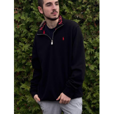Напівзамок Polo Ralph Lauren чоловіча чорна Зіпка Поло Ральф Лоурен білий чоловічий 1/3 зима Поло комір