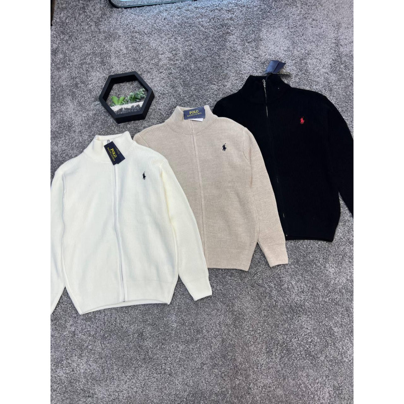 Кардиган Polo Ralph Lauren чоловічий чорний кардиган Polo Ralph Lauren Чоловіча спортивна куртка Polo Ralph Lauren Zipka чорна