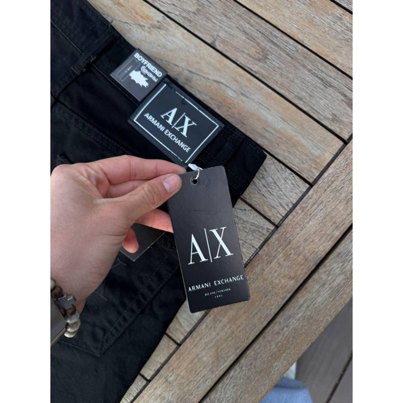 Джинси чоловічі Armani Exchange чорні сірі чоловічі джинси Armani Exchanger прямі чоловічі джинси Emporio Armani