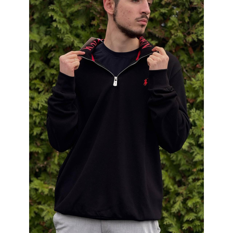 Напівзамок Polo Ralph Lauren чорний чоловічий напівзамок Polo Ralph Lauren спортивний комір поло