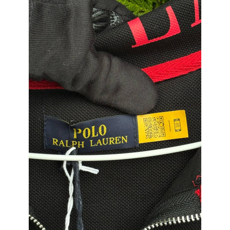 Напівзамок Polo Ralph Lauren чорний чоловічий напівзамок Polo Ralph Lauren спортивний комір поло