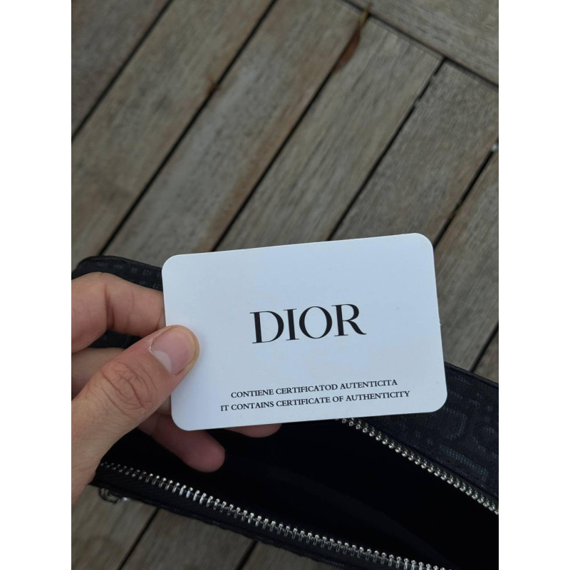 Сумка Christian Dior чоловіча чорна сумка через плече Dior Чоловіча шкіряна сумка Christian Dior
