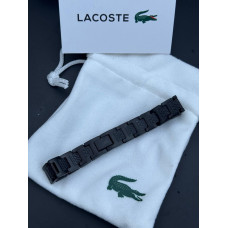Браслет Lacoste чорний чоловічий срібний браслет Лакост синій срібний браслет Лакоста на руку подарунковий