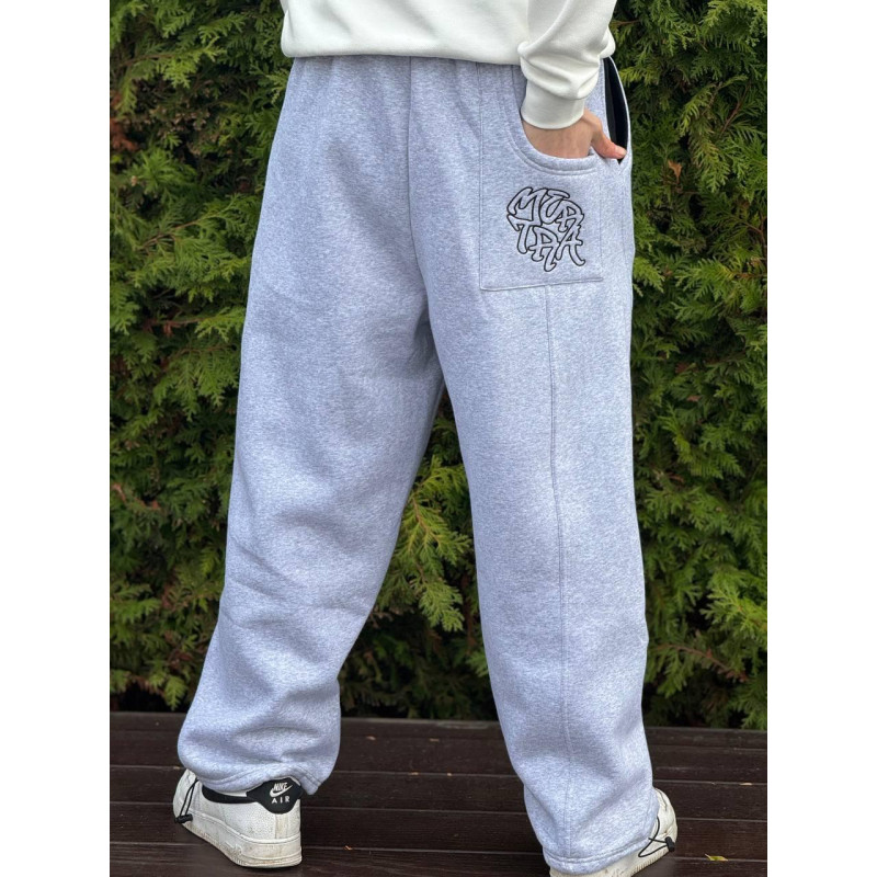 Брюки Mertra Baggy Pants флісові чорні штани чоловічі Мертра Біжи Пентс чорні широкі штани Мертра