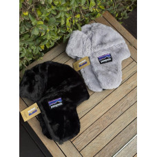 Шапка вушанка Patagonia чорна чоловіча вушанка шапка Патагонія спортивна тепла чоловіча шапка Патагонія