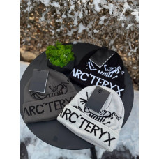 Шапка Arcteryx чоловіча чорна шапка Арктерикс тепла зимова шапка чоловіча Арка біла спортивна на зиму сіра Арка