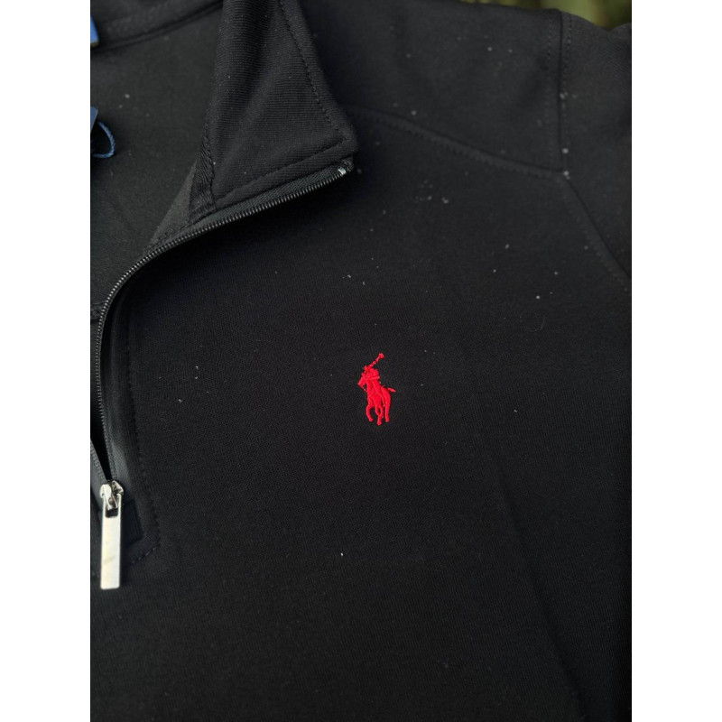 Напівзамок Polo Ralph Lauren чорний чоловічий 1/3 зіп Поло Ральф Лоурен білий чоловічий Зіпка Поло на зиму