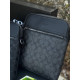 Сумка Coach New York чоловіча чорна сумка велика Коач Нью-Йорк барсетка шкіряна через плече Коуч