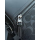 Сумка Coach New York чоловіча чорна сумка велика Коач Нью-Йорк барсетка шкіряна через плече Коуч