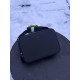 Сумка Lacoste Reporter Bag чорна чоловіча шкіряна сумка через плече Лакост месенджер кросбоді барсетка