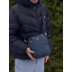 Сумка Guess Vezzola Smart сіра чоловіча шкіряна барсетка Гуесс чоловіча чорна сумка через плече Гесс