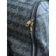 Рюкзак Lacoste monogram чорний шкіряний рюкзак портфель Лакост спортивний шкільний рюкзак Лакоста