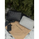 Сумка Louis Vuitton 2в1 чорна чоловіча шкіряна сумка через плече Луї Вітон месенджер Лв барсетка LV сіра