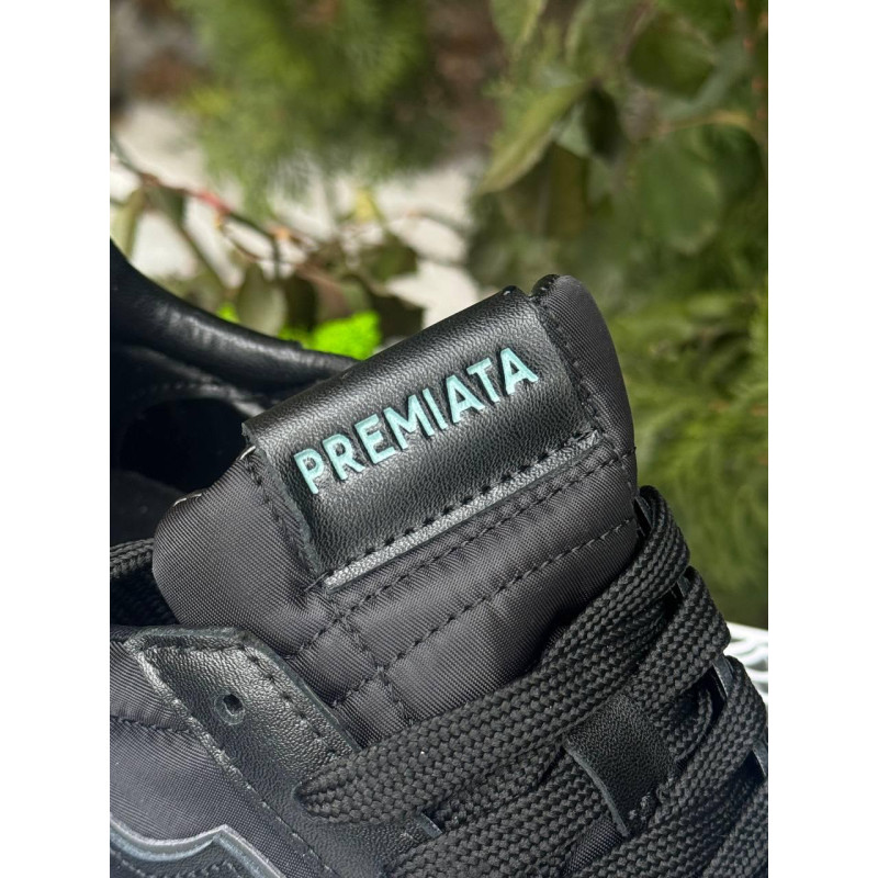 Кросівки Premiata Full Black чорні чоловічі кросівки Преміату чорні чоловічі кроси Преміату чоловічі