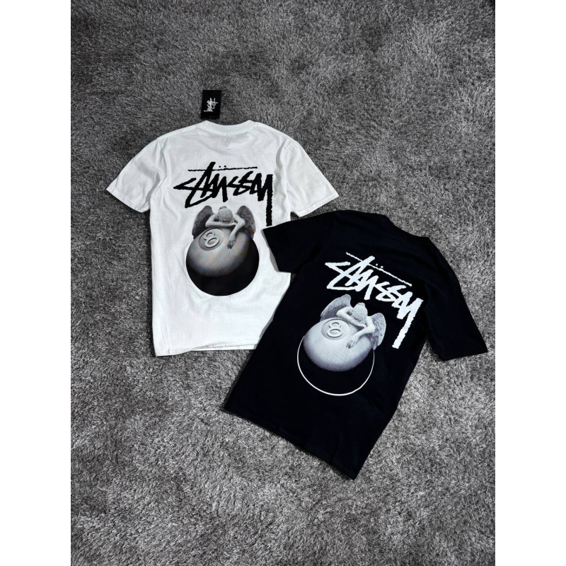 Футболка Stussy Angel Logo | Оригінальна стильна футболка з принтом, вулична мода і комфорт від стуссі