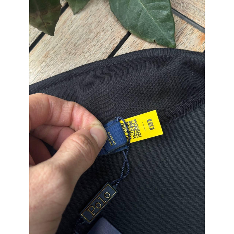 Напівзамок Polo Ralph Lauren чорний чоловічий Напівзамок Поло Ральф Лоурен бежевий 1/3 зіп Поло чоловічий