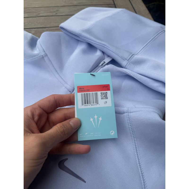 Зип-худі Nike Nocta Tech Fleece чоловіча Зіпка Найк Нокта фіолетова чорна Зіпка Найк спортивна Теч Фліс
