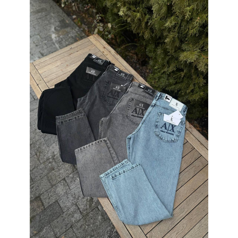 Джинси Armani Exchange чоловічі графітові сірі джинси Армані Ексендж чорні спортивні джинси Армані