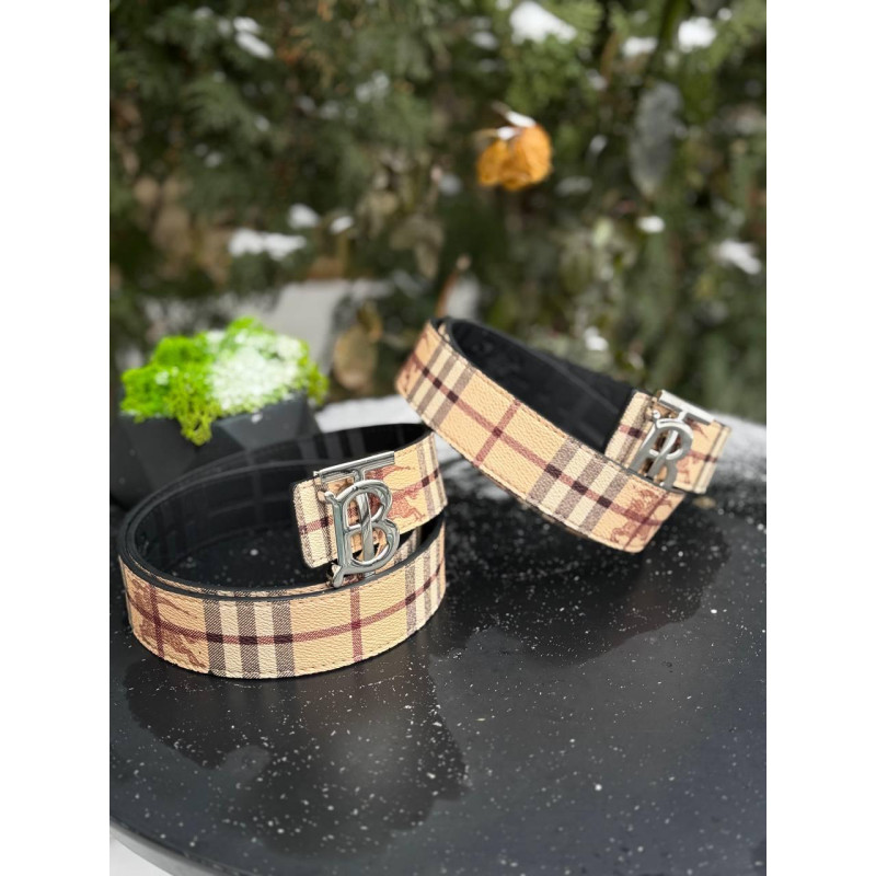 Ремінь Burberry бежевий чоловічий чорний ремінь для Джинс Барбері чорний шкіряний чоловічий 105 см Барбері
