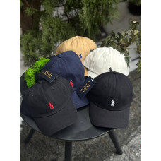Кепка Polo Ralph Lauren Панама чоловіча чорна кепка спортивна Поло Ральф Лоурен весняна літня біла