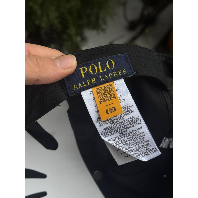 Кепка Polo Ralph Lauren Панама чоловіча чорна кепка спортивна Поло Ральф Лоурен весняна літня біла