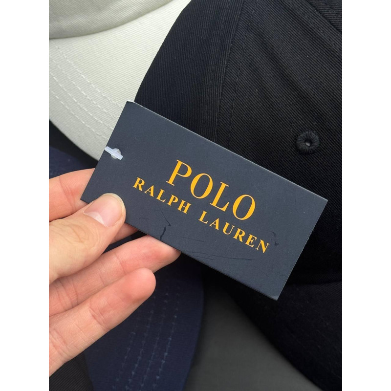 Кепка Polo Ralph Lauren Панама чоловіча чорна кепка спортивна Поло Ральф Лоурен весняна літня біла