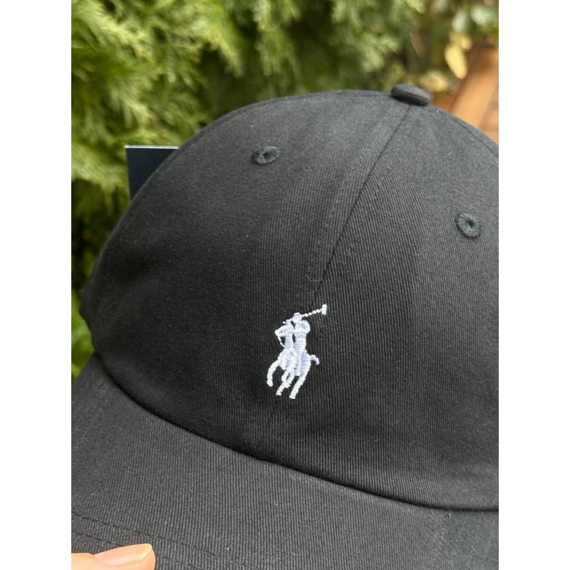 Кепка Polo Ralph Lauren Панама чоловіча чорна кепка спортивна Поло Ральф Лоурен весняна літня біла