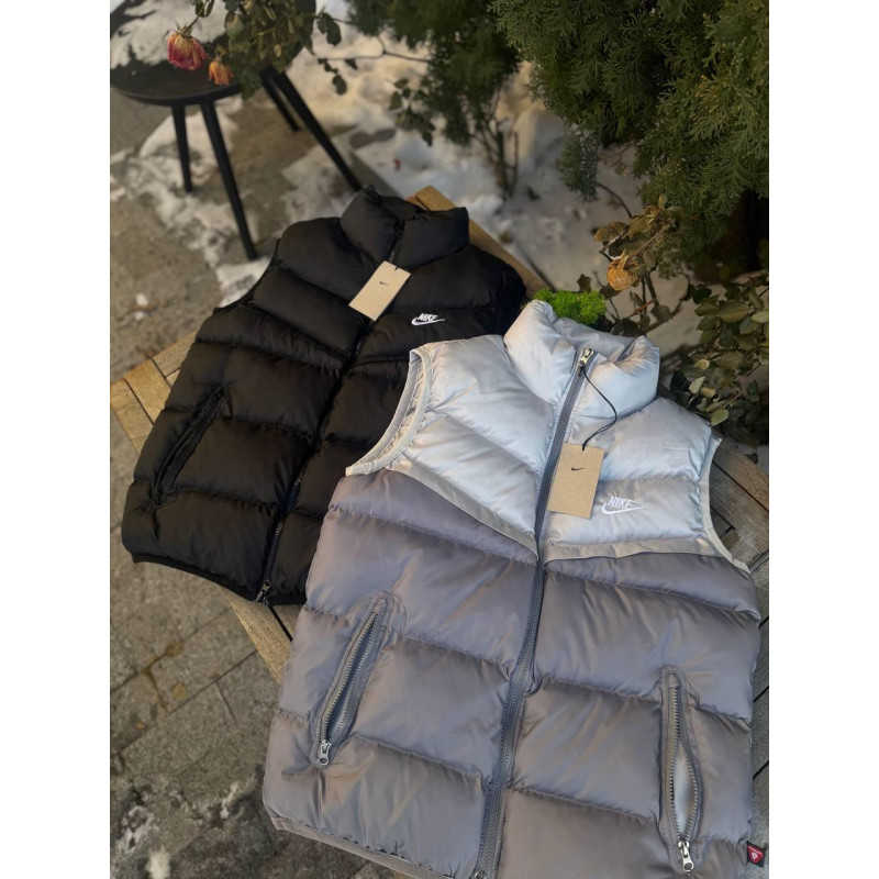 Жилетка Nike Storm Fit чоловіча чорна жилетка спортивна Найк шторм фіт сіра безрукавка Найк чоловіча чорна