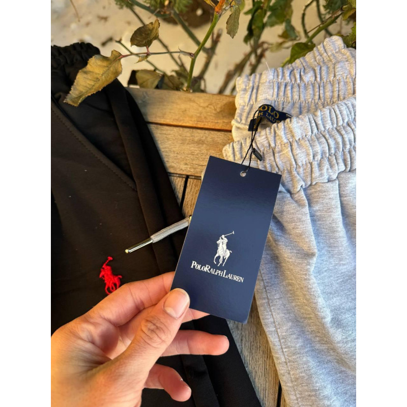 Штани Polo Ralph Lauren чорні чоловічі штани без флісу сірі широкі спортивні штани Поло Ральф Лоурен