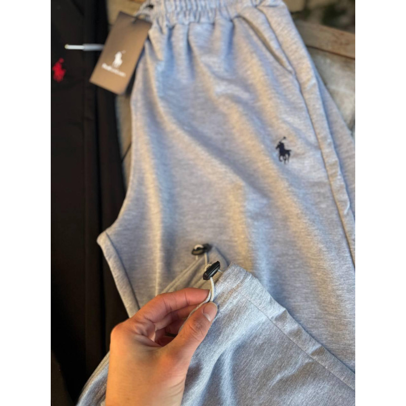 Штани Polo Ralph Lauren чорні чоловічі штани без флісу сірі широкі спортивні штани Поло Ральф Лоурен