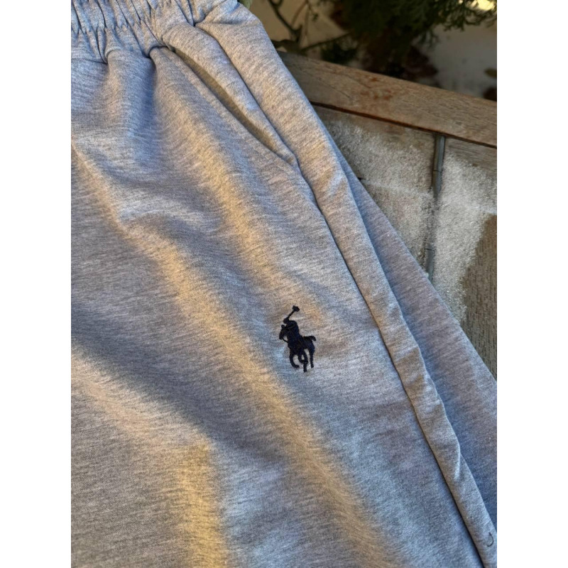 Штани Polo Ralph Lauren чорні чоловічі штани без флісу сірі широкі спортивні штани Поло Ральф Лоурен