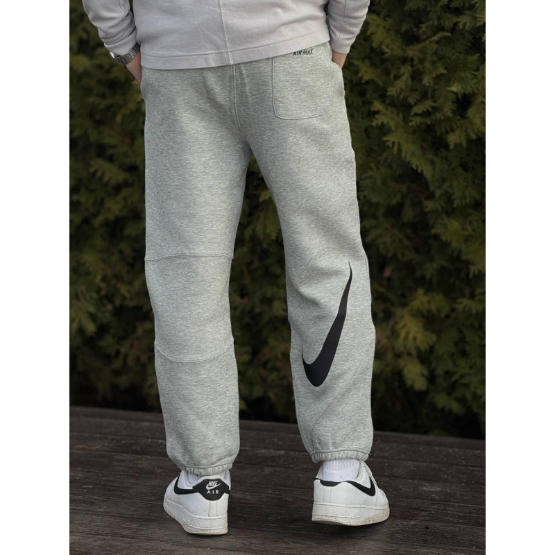 Штани чоловічі Nike x Supreme чорні чоловічі широкі штани Найк Х Супрім сірі Беггі штани Найк