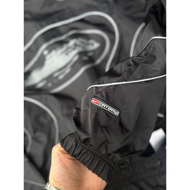 Костюм нейлоновий Nike x Corteiz чоловічий чорний костюм Найк Х Кортез спортивний чоловічий костюм Найк Кортеїз