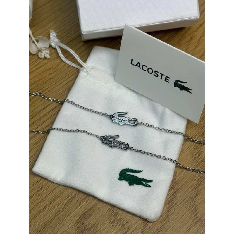 Браслет Lacoste жіночий срібний браслет Лакоста на подарунок чоловічий срібний браслет Лакост