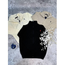 Кардиган Polo Ralph Lauren чорний чоловічий кардиган Поло Ральф Лоурен чоловічий білий Зіпка чорна Поло