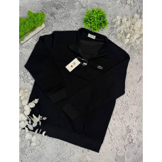 Напівзамок Lacoste чорний чоловічий Напівзамок Лакост 1/3 зип чорний чоловічий розмір М лакоста