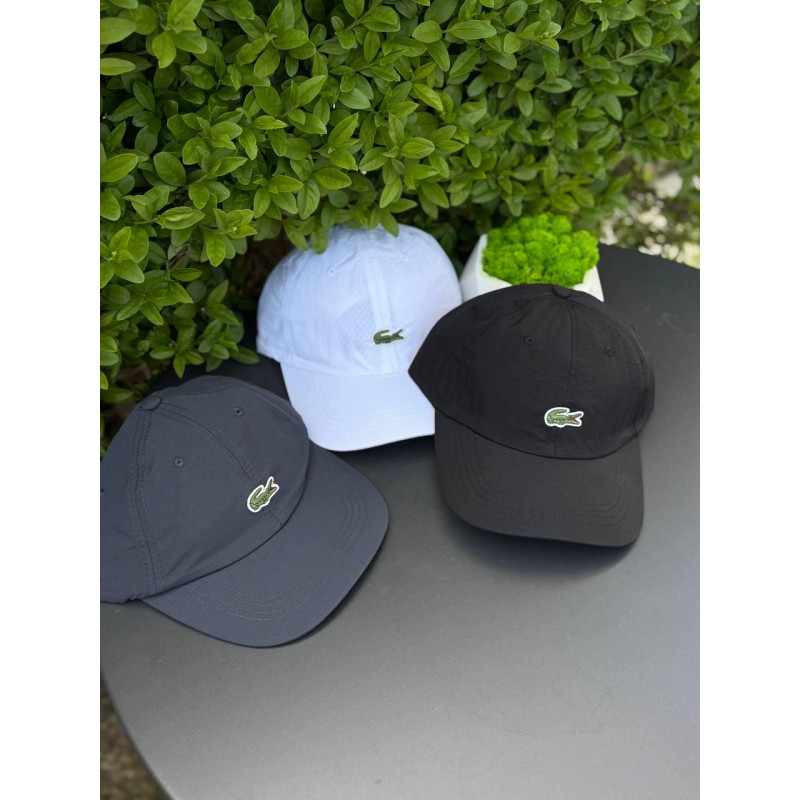 Кепка Lacoste чорна чоловіча спортивна літня Кепка Лакост чоловіча чорна Кепка Лакоста біла спортивна