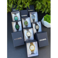Годинник Casio чоловічий срібний годинник Касіо чорний сірі чоловічий золотий механічний наручний годинник Casio зелений